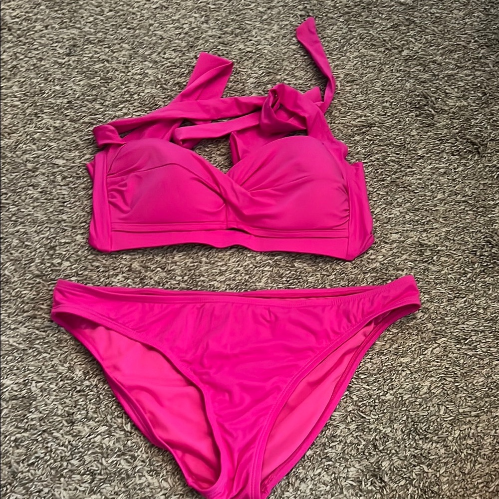 Daniel Cremieux Vibrant Pink Bikini Set